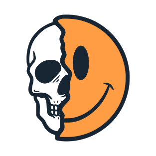 Skull and Smile emoticon T-Shirt