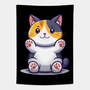 Cute Kawaii Kitten Tapestry