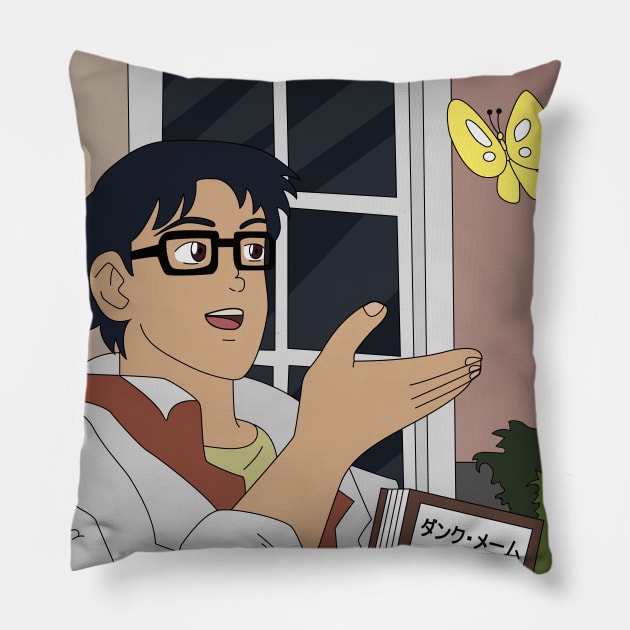 Is this a pigeon meme Pillow by WalidSodki