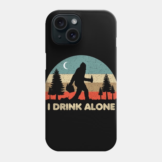 Drink alone Phone Case by Eoli Studio