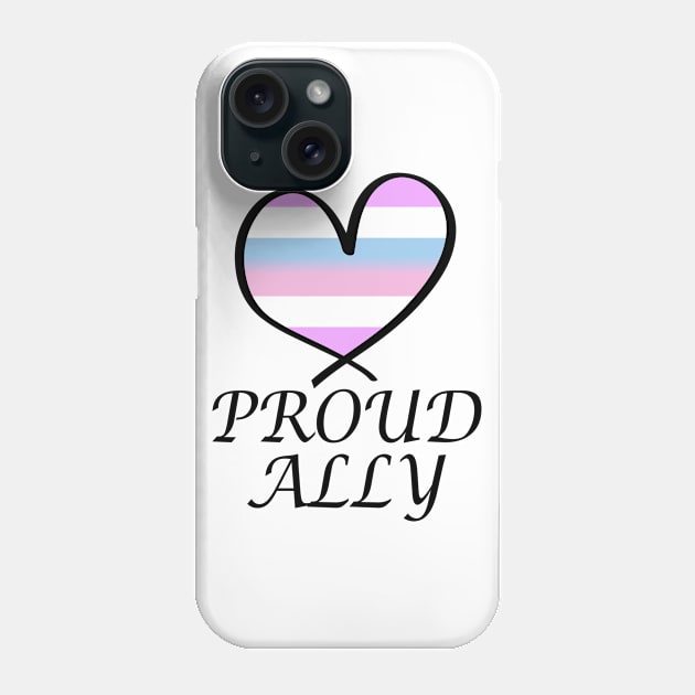 Proud Ally LGBT Gay Pride Month Intersex Flag Phone Case by artbypond