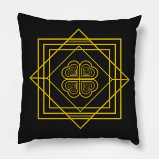 Heart Echo Art Deco 2 Pillow