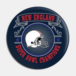 New England Super Bowl Champions Pin