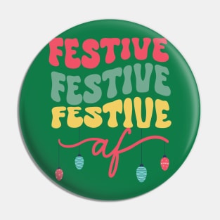 Festive Colorful Christmas Text Pin