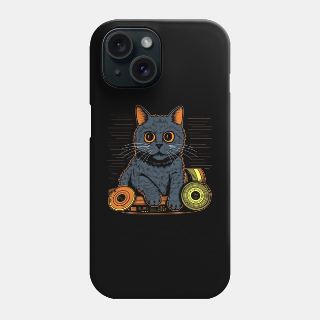 Meow Mix Master Phone Case by Imou designs