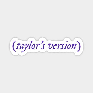 taylor's version dark purple color Magnet