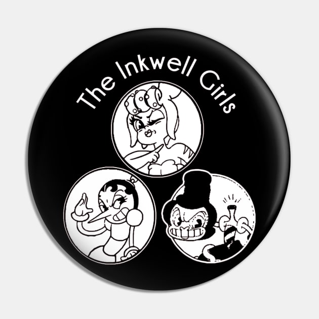 Cuphead Inkwell Girls Pin by OtakuPapercraft