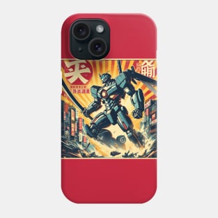 Retro Robot Action Phone Case