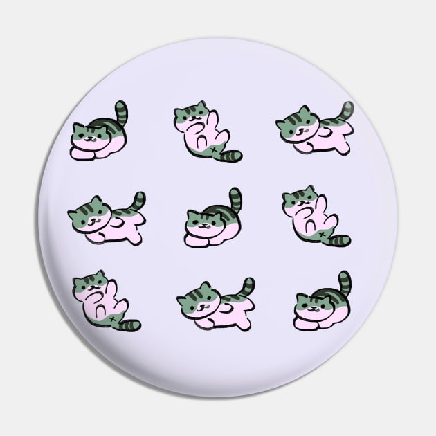 cute kawaii pickles the gray tabby cat / kitty collector pattern Pin by mudwizard