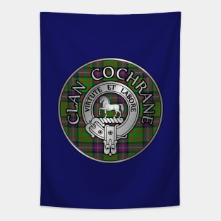 Clan Cochrane Crest & Tartan Tapestry