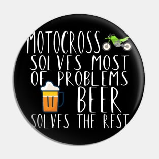 Motocross problems beer Pin