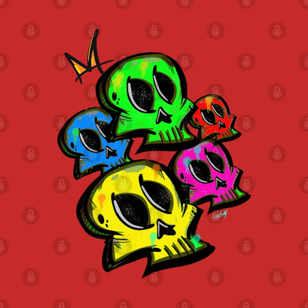 Square Skulls (without white background) by Mr_Bentley