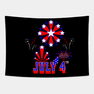 Sparkling Spectacle: A Patriotic Celebration for July 4th! Tapestry