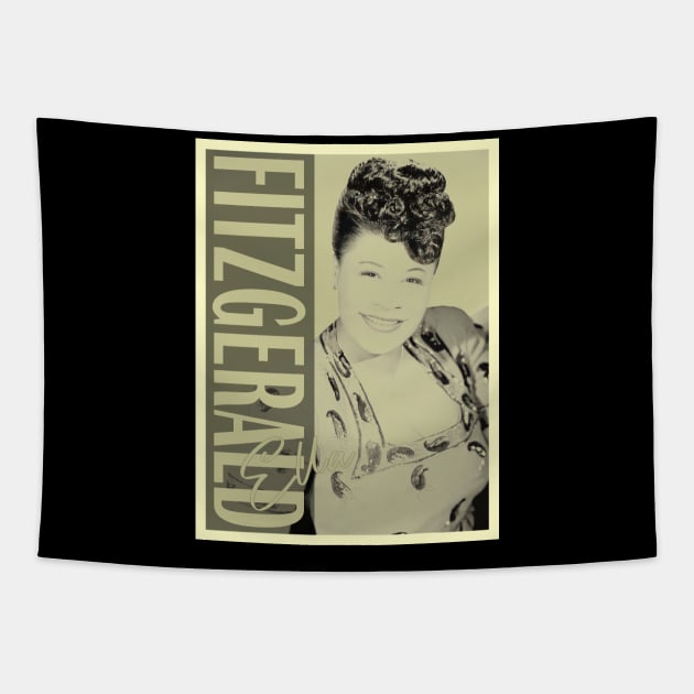 Smooth Details - Ella Fitzgerald Tapestry by Gainy Rainy