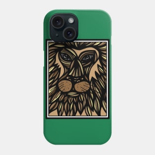 Art Print, Lion Art Print, Wall Art, Graphic Print Art, Wildlife Art, Animal Art Print, Animal Artwork, Drawing, Illustration Phone Case