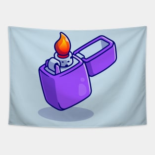 Gas Lighter Cartoon Tapestry