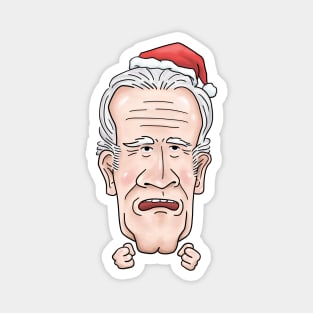 Christmas Joe Biden Caricature Magnet