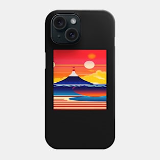 Retro Rising sun Phone Case