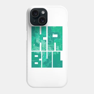 Kabul, Afghanistan City Map Typography - Watercolor Phone Case