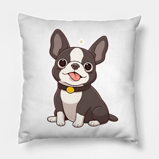 Cute Boston Terrier Pillow