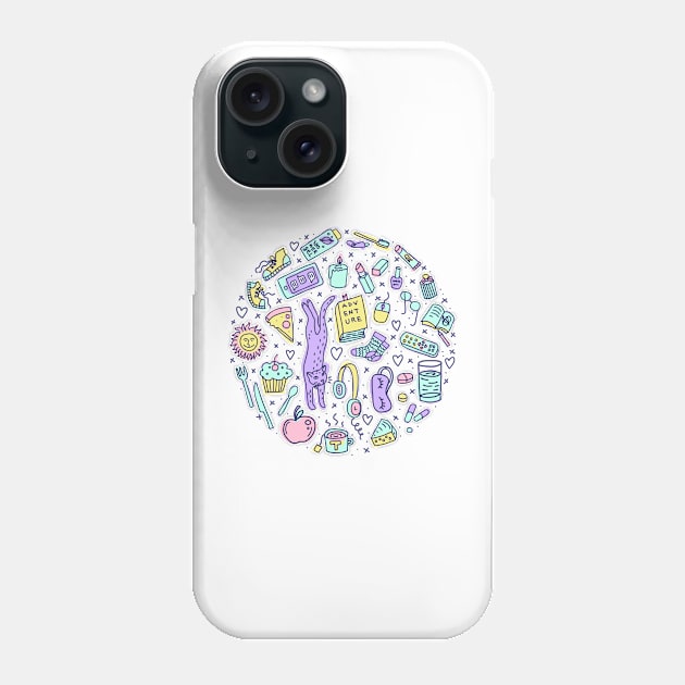 Get cozy! (White) Phone Case by chickfish