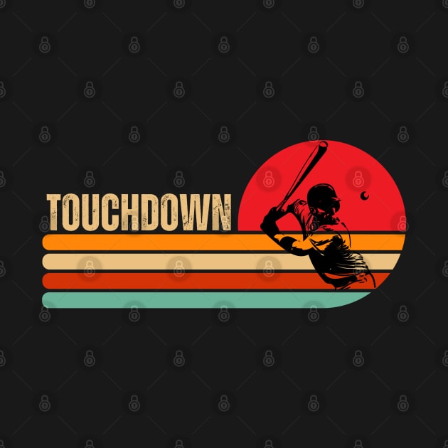 Touchdown Baseball Retro by Illustradise