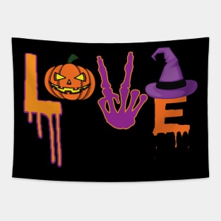 Love Halloween T Shirt Funny Halloween Gifts Idea Shirts Tapestry