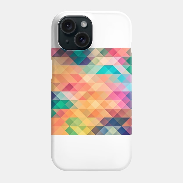 Colorful Prismatic Triangles Phone Case by jennyk