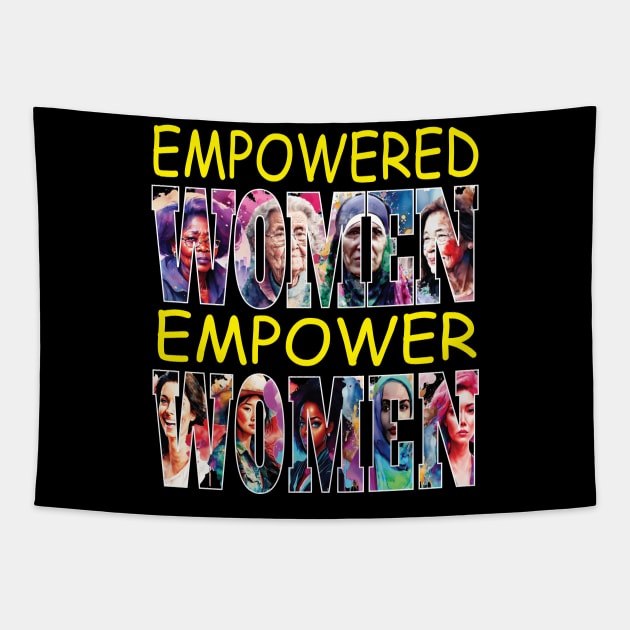 Empowered Women Empower Women Feminist Equality Strong Woman Tapestry by Envision Styles