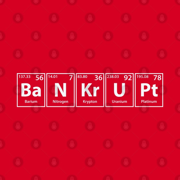 Bankrupt (Ba-N-Kr-U-Pt) Periodic Elements Spelling by cerebrands