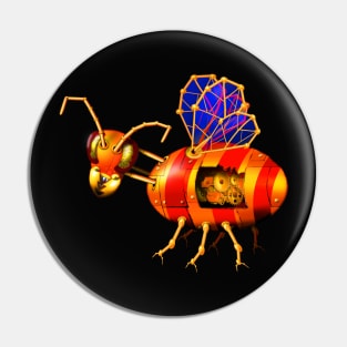 steampunk bee Pin