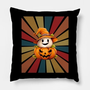 Vintage Pumpkin halloween T-shirt Classic-tee Pillow