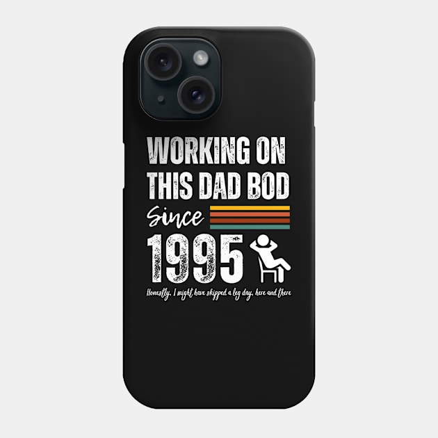 Working On This Dad Bod Since 1995 Phone Case by ZombieTeesEtc