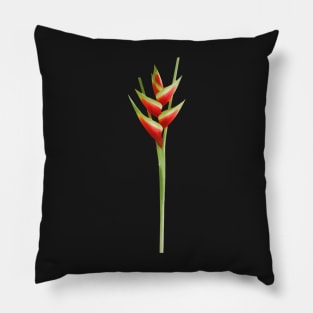 Red Heliconia Pillow