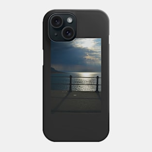 View out to sea as rain approaches Phone Case