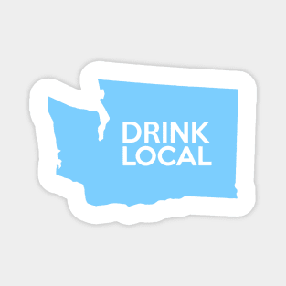 Washington Drink Local WA Blue Magnet