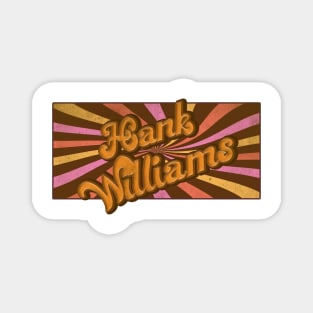 Groovy and Retro Hank Williams Magnet