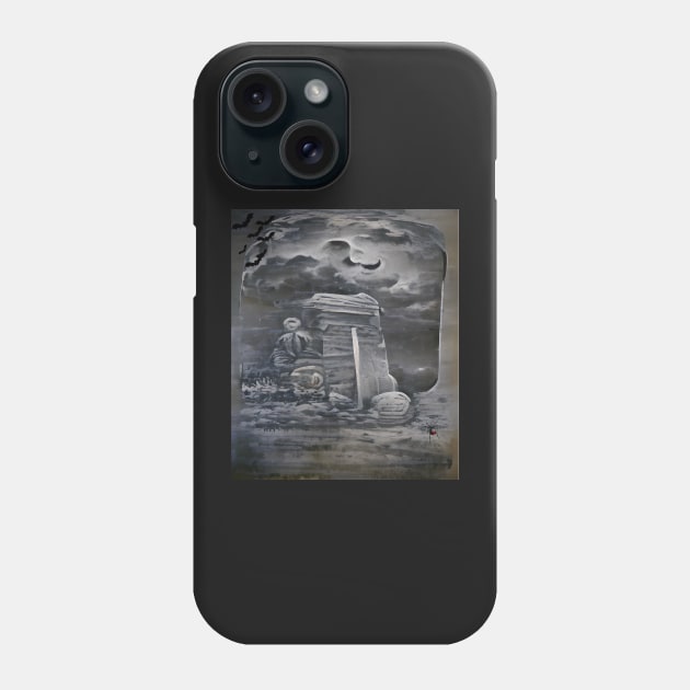 Eerie tombstone Phone Case by sailorsam1805