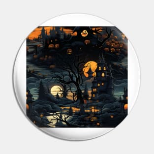 Halloween Decorations 17 - Haunted House Pin