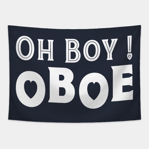 Oh Boy Oboe Tapestry by Barthol Graphics