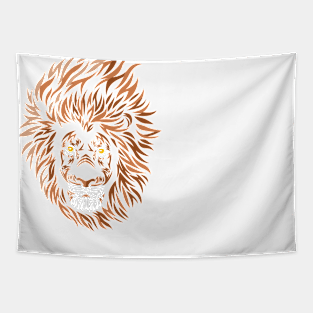 Lion Tribal Face Tapestry