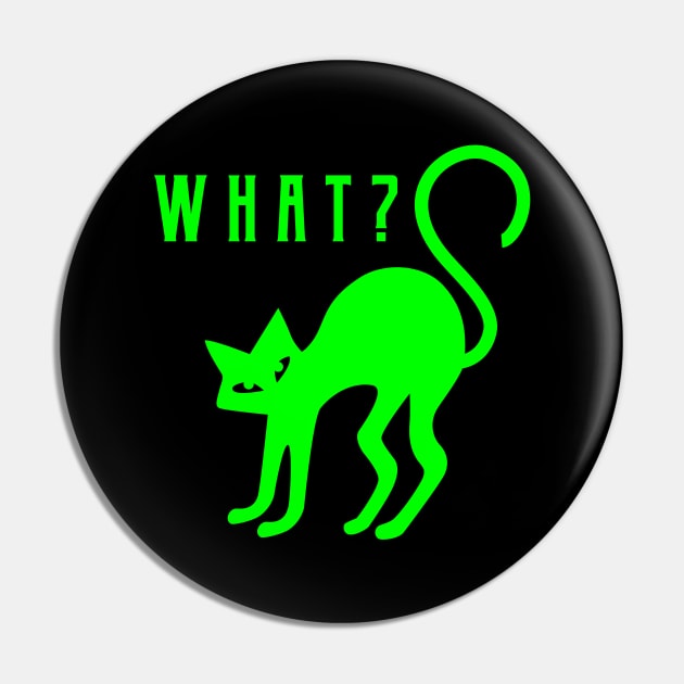 What? Halloween Cat Pin by Dodo&FriendsStore