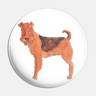 Airedale terrier Fun Pin