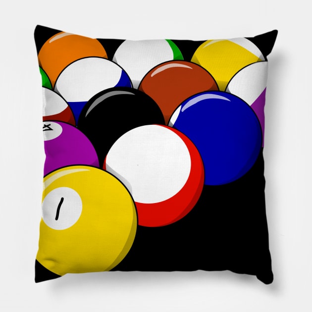 Billiards Hot Pillow by Njuguman