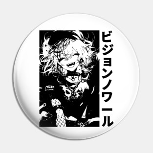 Goth Japanese Anime Manga Girl Grunge Streetwear Aesthetic Pin