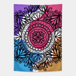 Bright & Colorful Mandala Tapestry