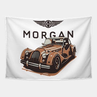 Morgan Utomotive Car Tribute  - Car Lover Design - Retro Vintage Tapestry