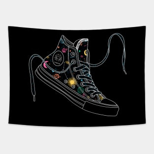 Cancer high tops - Pastel &amp; black Tapestry