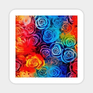 Rainbow flowers Magnet