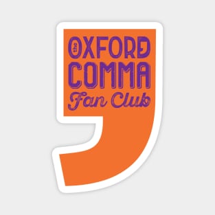 Oxford Comma Fan Club Magnet
